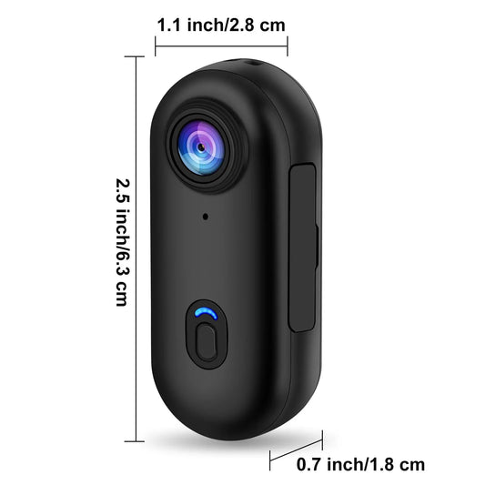 Camzy 4K Pocket Cam – Magnetic Wearable Mini Camera | Waterproof | WiFi | Ideal for Cycling, Vlogging & Everyday Moments
